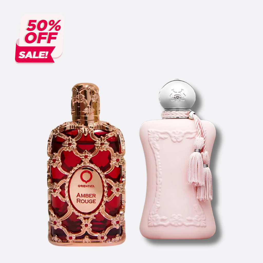 Set 2 Perfumes Royal Amber + Delina 100ml