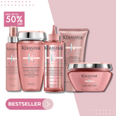 Set 5 Kérastase Chroma Absolu: Soin Acide Chroma Gloss + Bain Riche Chroma Respect + Masque Chroma Filler + Chroma Absolu Thermique + Masque Vert Chroma Neutralisant