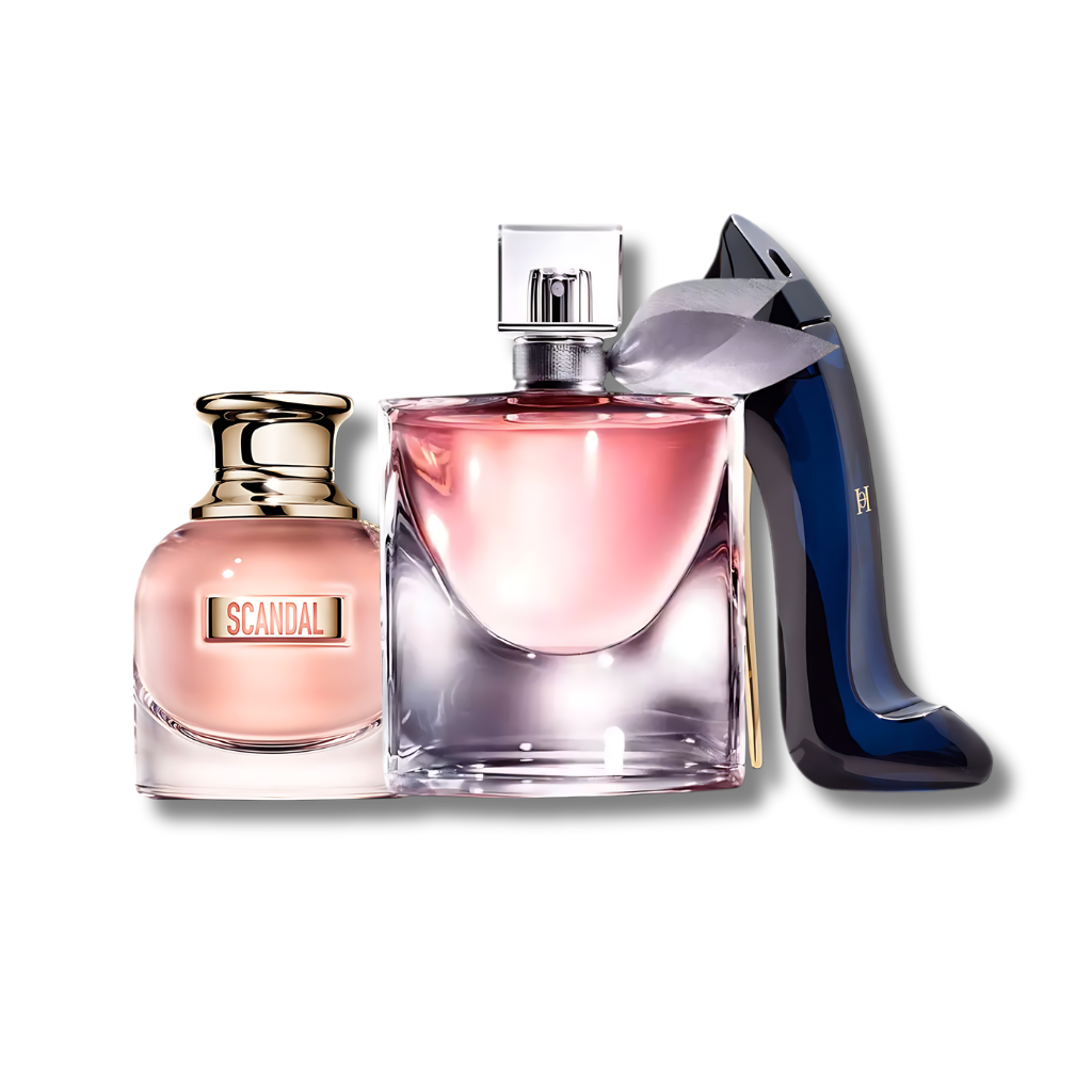 Set 3 Perfumes Good Girl, La Vie Est Belle & Scandal 100ml