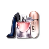 Set 3 Perfumes 212 VIP Rosé, Good Girl & La Vie Est Belle 100ml